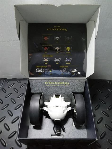 sale parrot jumping drone jett white hobbies toys toys games  carousell