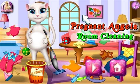 Pregnant Angela Room Cleaning Game Fun Girls Games