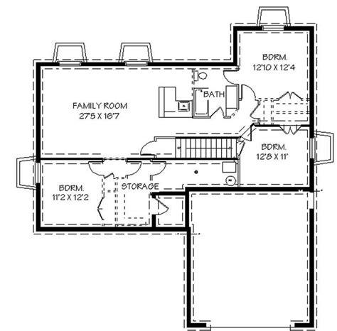 contemporary floor plan  bedrms  baths  sq ft