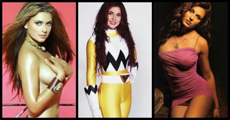 hot pictures  cerina vincent yellow ranger  power rangers lost galaxy