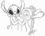 Stitch Lilo Coloring Pages Angel Printable Drawing Colouring Color Getdrawings Getcolorings Colorings sketch template