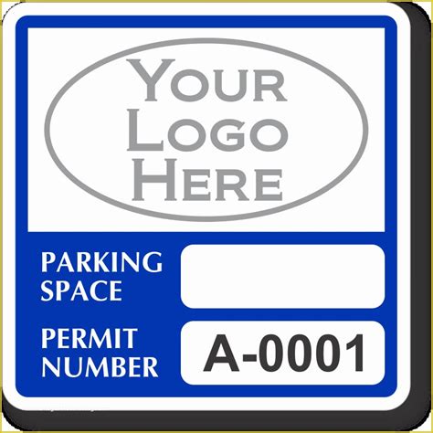 parking placard template