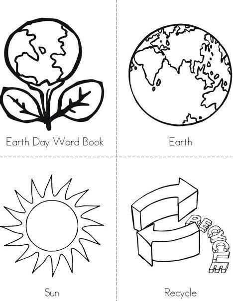 earth day word book  twistynoodlecom holiday books kids pages