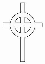 Kreuz Einfaches Ausmalbild Keltisches Celtic Kategorien sketch template