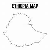 Ethiopia Ethiopie Contour Vectoriel sketch template
