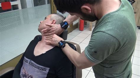 asmr turkish barber relaxing massage neck crack head ear neck