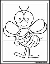 Bee Coloring Pages Sheets Honey Hives Colorwithfuzzy sketch template
