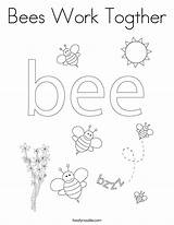 Togther Bees sketch template