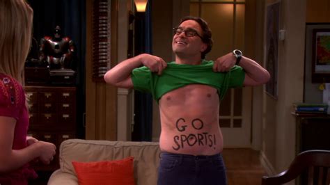 Image S6ep01 Leonard Painted His Stomach  The Big