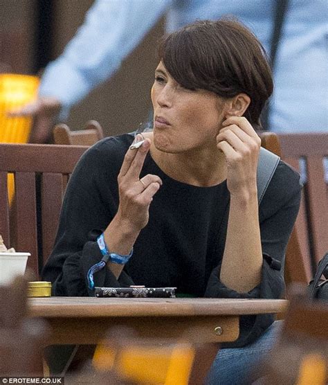gemma arterton puffs on cigarette and eats a burger at bst daily mail online
