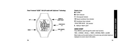 timex ironman  instructions manual