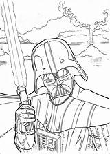 Vader Darth Coloring Pages Color Kids sketch template