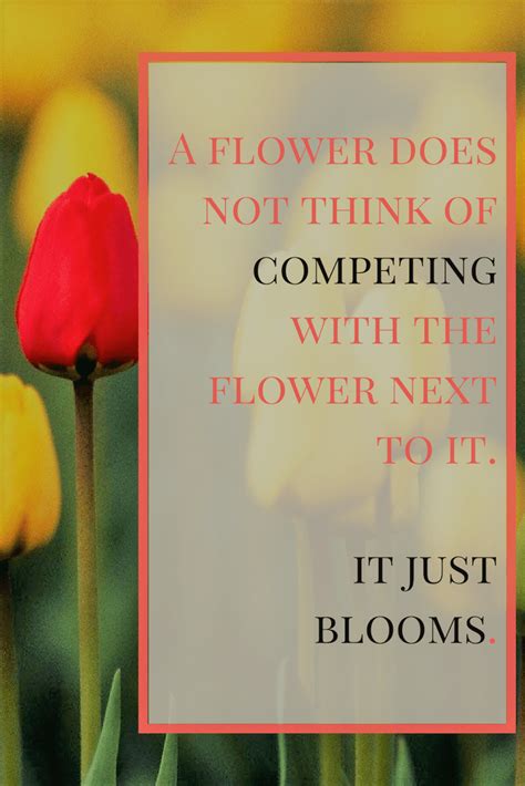 be a unique flower how to stop comparing yourself to others develop good habits