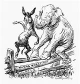 Republican Donkey Granger Democratic sketch template