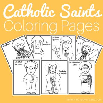 catholic saints coloring pages  kennedy adventures
