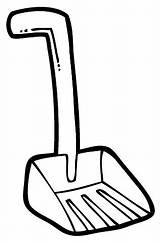 Dustpan Pan Clipart Dust Coloring Cliparts Library Sketch Clipground Template sketch template