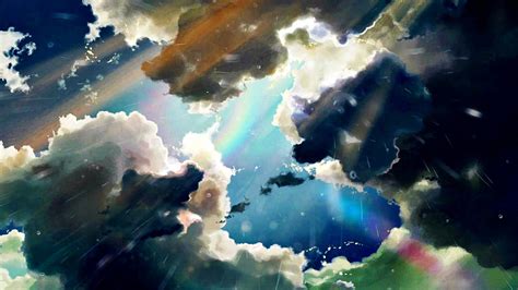 clouds rain anime wallpapers hd desktop and mobile