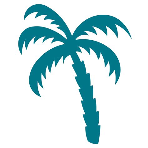palm tree craft template clipart