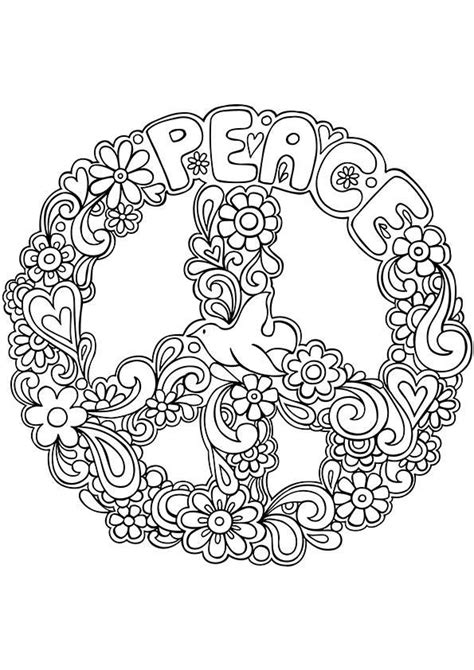 hippie coloring pages  adults coloring pages