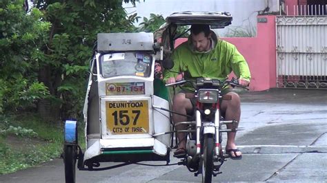 riding a trike taxi manila philippines youtube