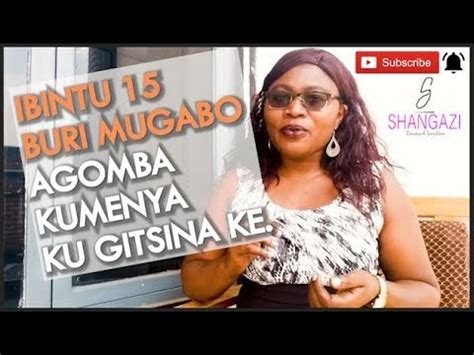 igitsinagabo ibintu  umugabo agomba kuyimenyaho  kuzirikana youtube