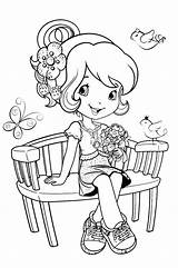 Shortcake Strawberry Coloring Pages Princess Getdrawings sketch template