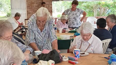creative therapy christmas party  zimbabwe pensioners