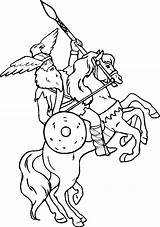 Wikinger Personnages Coloriages Vikings Ausmalbild Rittern Cavallo Dibujos Rearing Colorare Attrayant Malvorlagen Kostenlos Erste Beauté Coloringhome sketch template