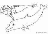 Meerjungfrau Delfin Ausmalbild Mit Artus Ausmalen sketch template
