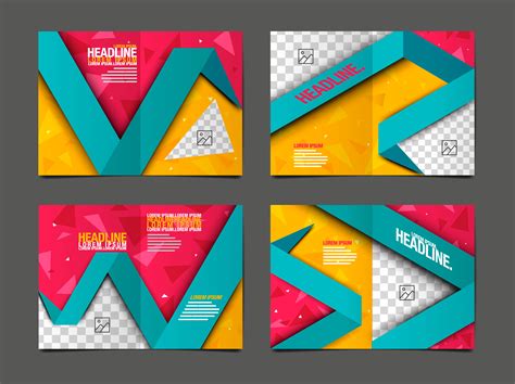 banner design template  colorful geometric background  vector