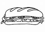 Sandwich Malvorlage Abbildung Herunterladen sketch template