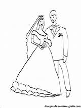 Sposi Colorir Kleurplaten Bruidspaar Brautpaar Malvorlagen 1coloring Ausdrucken Huwelijk Downloaden Matrimoni Appassionati sketch template