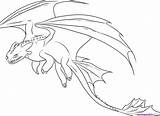 Dragon Coloring Pages Train Night Fury Drawing Draw Dragons Toothless Colouring Realistic sketch template