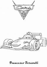 Francesco Cars Coloring Bernoulli Printable Pages Disney Movie Ecoloringpage Cars2 Flo Hit Template sketch template