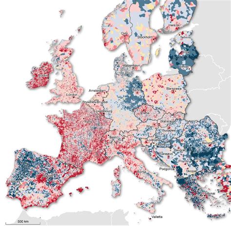 demographics this map shows where europe s population is shrinking
