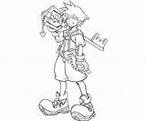 Coloring Sora Kingdom Hearts Pages Arts Disney Heart Animal Cartoon Fujiwara Yumiko Printable Popular sketch template