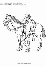 Coloring Pages Redcoat Colonial Society sketch template