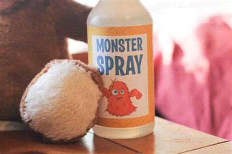 monster spray label printable freebie finding mom
