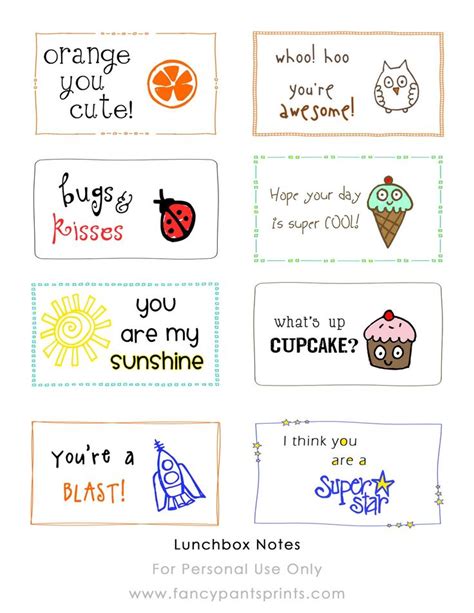 printable lunch box notes   ideas  lunch mom  love