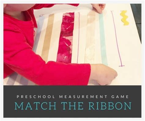 ribbon lines preschool measurement activity measurement activities
