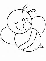 Bee Bumble Coloring Pages Cute Cartoon Bumblebee Color Clipart Outline Drawing Print Cliparts Printable Kids Colouring Big Template Hershey Kiss sketch template