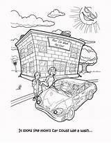 Coloring Car Coroflot Nitz Justin Washes Promotional Book sketch template