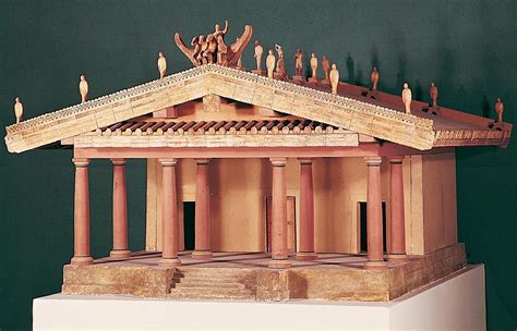 modele du temple de portonaccio architecture temple rome