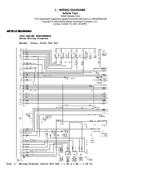 honda civic wiring diagram  images wiring collection