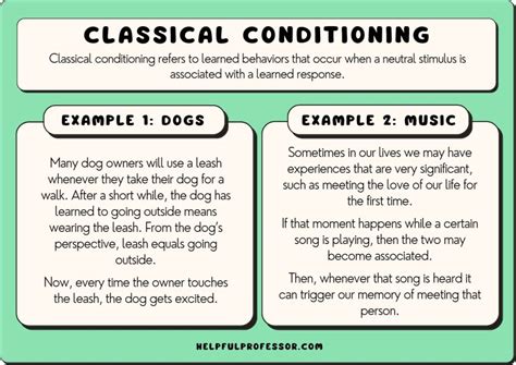 classical conditioning examples