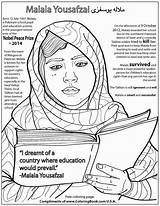 Coloring Malala Yousafzai Pages Women Coloringbook History Online Kids Sacagawea Nobel Swat Inspirational Book Girl Peace Books Powerful Sobre Getcolorings sketch template