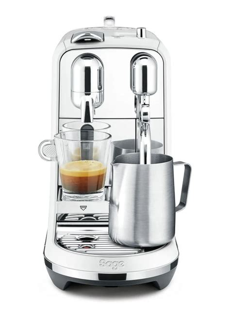 sage creatista  nespresso machine snesstenl wit de bijenkorf nespresso pod