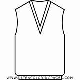Coloring Vest Sweater Sweatshirt Pages sketch template