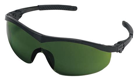 Mcr Safety St1 Scratch Resistant Safety Glass Green Lens Color
