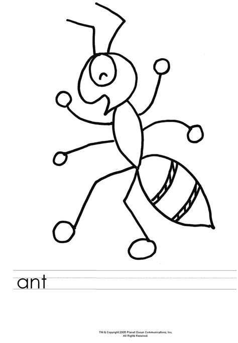 printable ant coloring pages coloring home